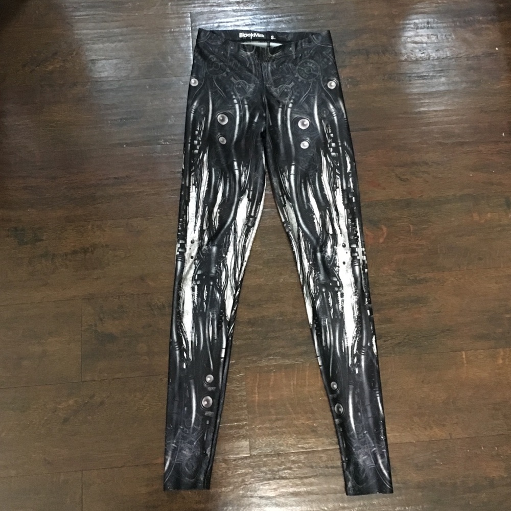 Blackmilk Monochrome Artistic Leggings